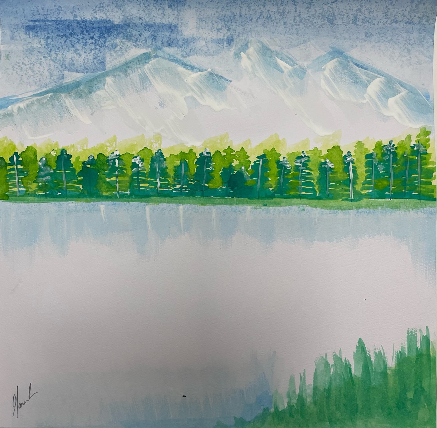 Still Lake Landscape Online Tutorial Beginner/Intermediate