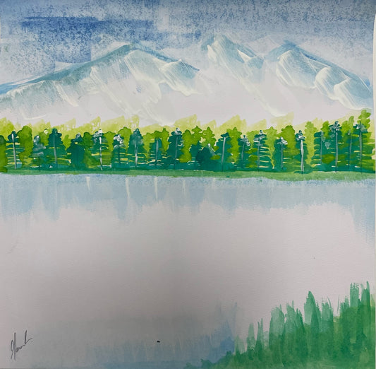 Still Lake Landscape Online Tutorial Beginner/Intermediate